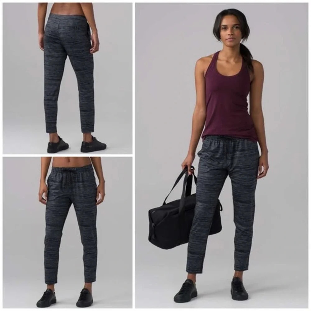Lululemon Lululemon Jet Slim Pants Blurry Belle Battleship Black Size‎ 4